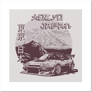 Tokyo Japan Drifting T-Shirt Hoodie Sticker Case Mug Apparel Wall Art Pillow Magnet Tote Bag Tapestrie Posters and Art